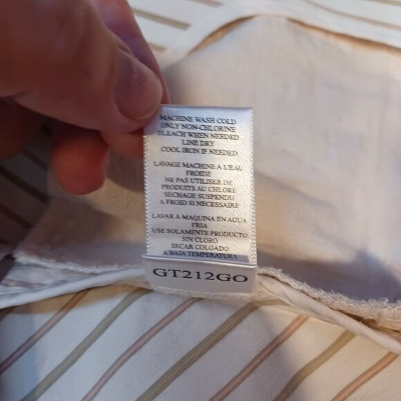 To The Max Womens Sz S Cream Pinstripe Button Front Blazer Stretch Office Career - Picture 10 of 11